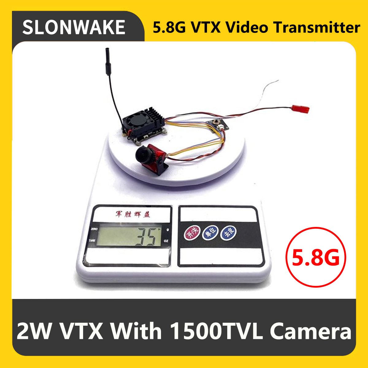 Fpv Drone Vtx - Transmissor FPV VTX SLONWAKE 5.8G 2000mW