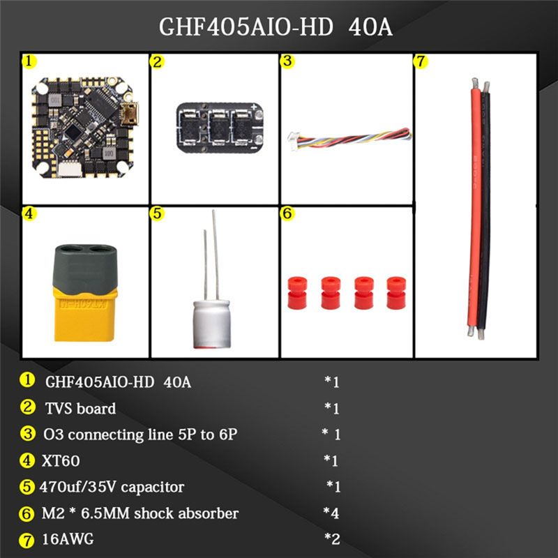 Controlador de Voo AIO ABTI-GH - Fpv Drone Flight Controller avaliação e preço